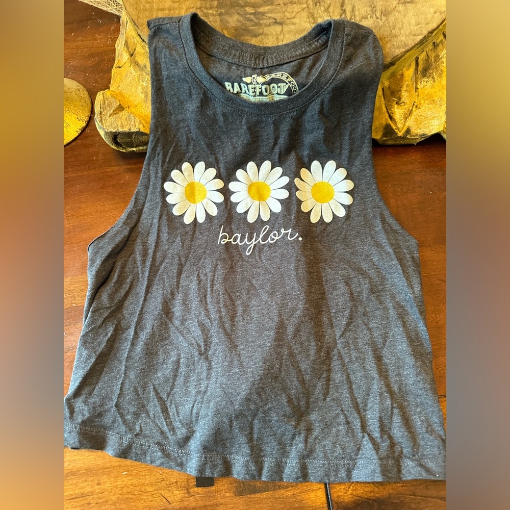 Baylor University sunflower muscle shirt